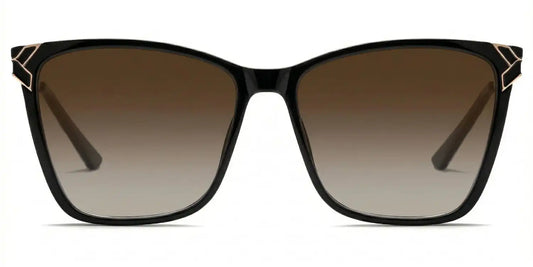 Tricee Black Square Sunglasses