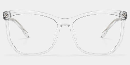 Libby Clear Geometric Glasses