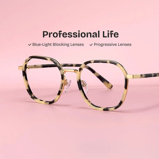 Mitchell Tortoise Geometric Glasses