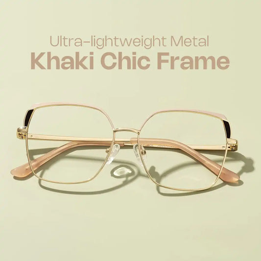Shayla Pink Brown Square Glasses