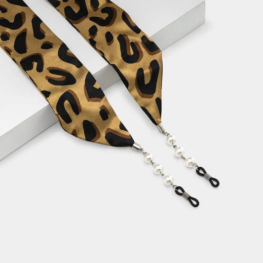 Leopard Print Trendy Scarf Eyeglasses Chains