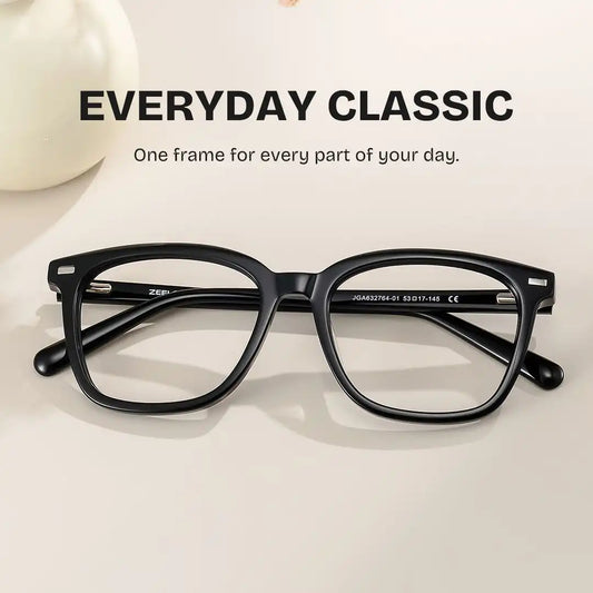 Lana Black Square Glasses