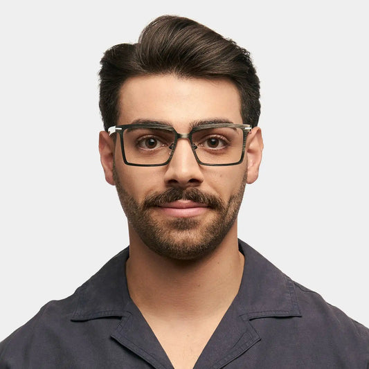 Sharma Black Rectangle Glasses