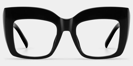 Alberta Black Square Glasses