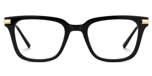 Kellie Black Rectangle Glasses