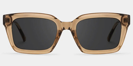 Grover Beige Rectangle Sunglasses