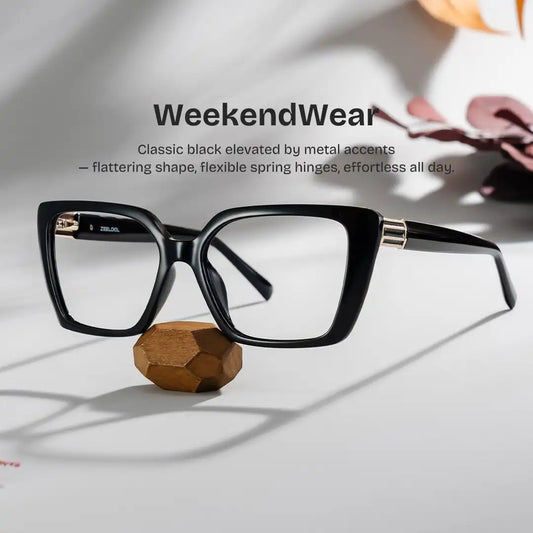 Emery Black Square Glasses
