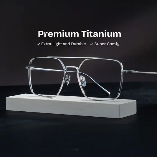 Jensen Silver Aviator Glasses