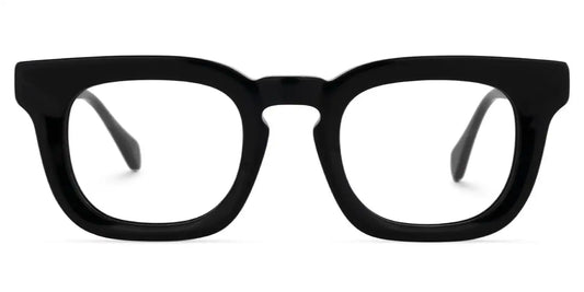 Tenika Black Square Glasses