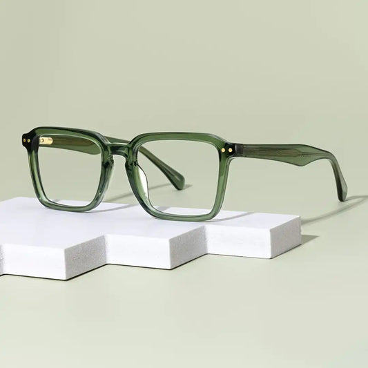 Vickerie Green Rectangle Glasses