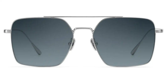 Jensen Silver Aviator Sunglasses