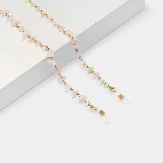 Stylish Pink Stone Eyeglasses Chains