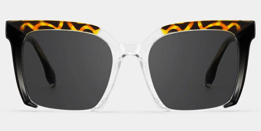Misty Black Square Sunglasses