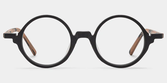 Otto Black Round Glasses