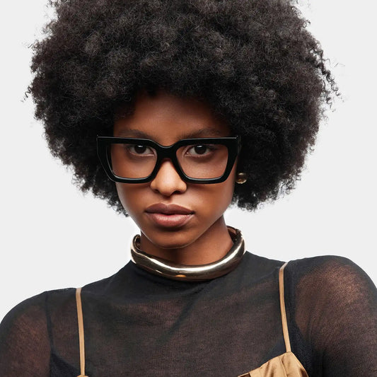 Maddox Black Square Glasses