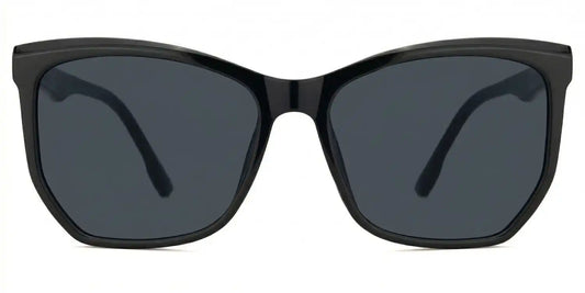 Libby Black Geometric Sunglasses