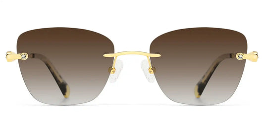 Seth Gold Rectangle Sunglasses