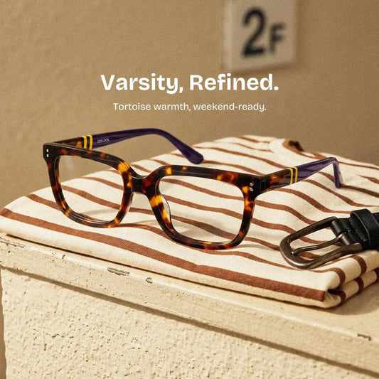 Fern Tortoise Rectangle Glasses