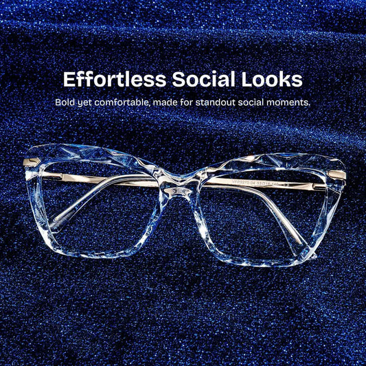 Juliet Clear Rectangle Glasses