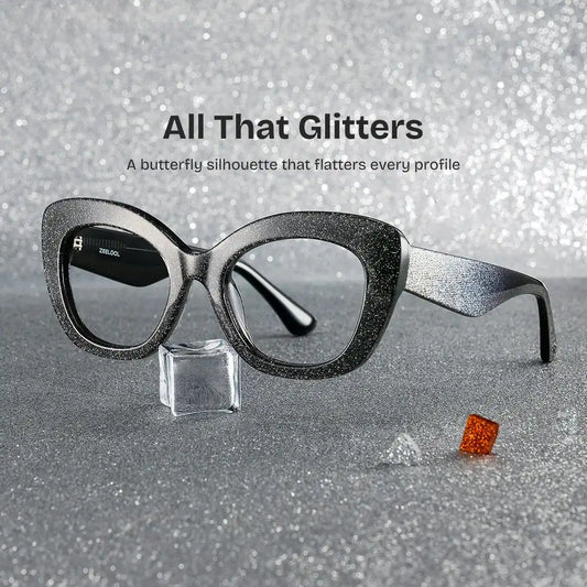 Mireille Black Butterfly Glasses