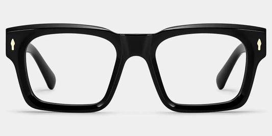 Herman Black Rectangle Glasses