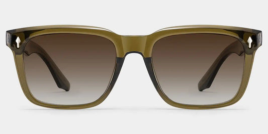 Fletcher Brown Rectangle Sunglasses