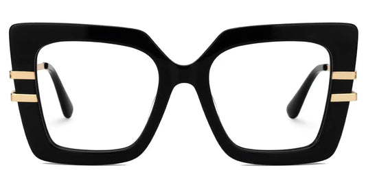 Poutine Black Square Glasses