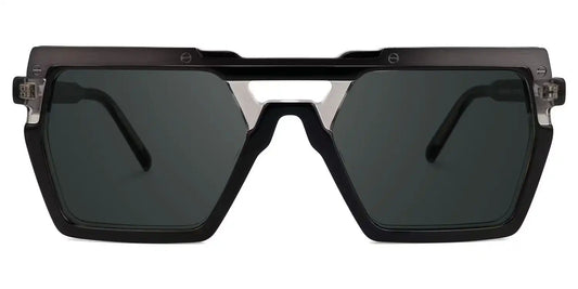 Ferguson Black Geometric Sunglasses