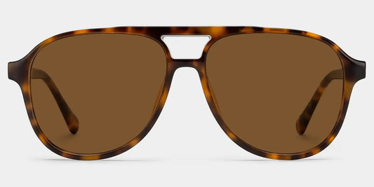 Luna Tortoise Aviator Sunglasses