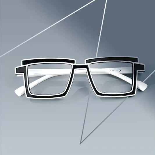 Zephyr Black Rectangle Glasses