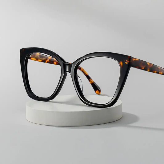 Kira Black Butterfly Glasses