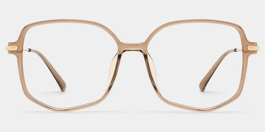 Payton Beige Geometric Glasses