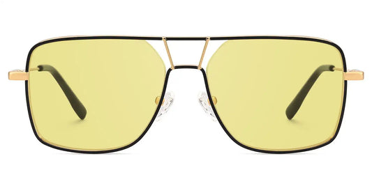 Bowdry Black Aviator Sunglasses