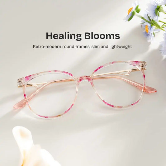 Chanty Pink Round Glasses