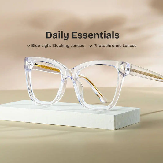 Rory Clear Square Glasses