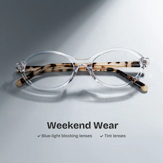 Everly Clear Oval Glasses