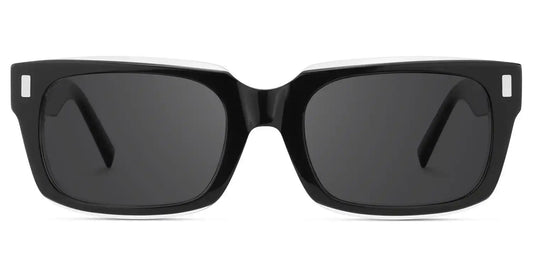 Fayssel Black Rectangle Sunglasses