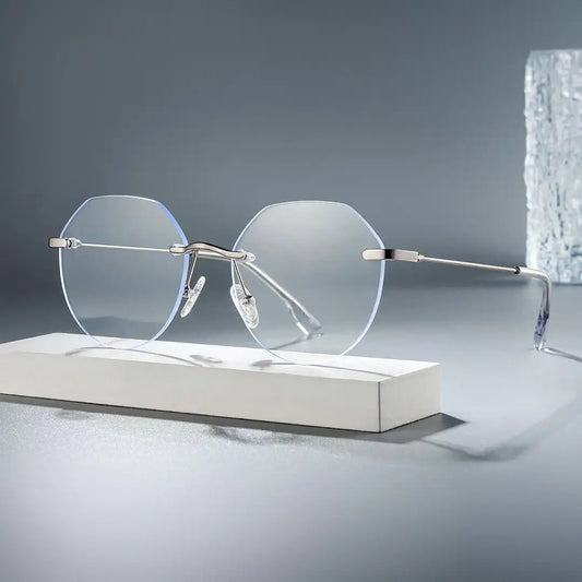 Osorio Silver Geometric Glasses