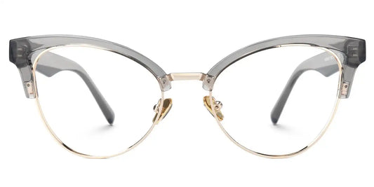 Charlene Gray Browline Glasses