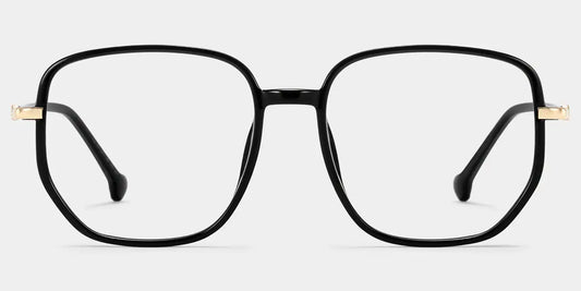 Joana Black Geometric Glasses