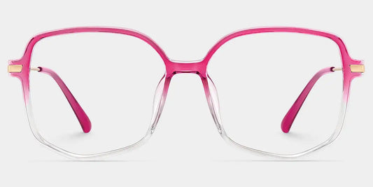 Payton Bright-Pink Geometric Glasses