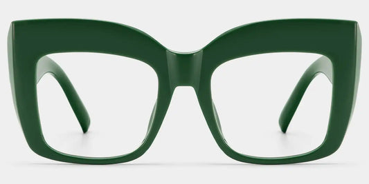 Alberta Green Square Glasses