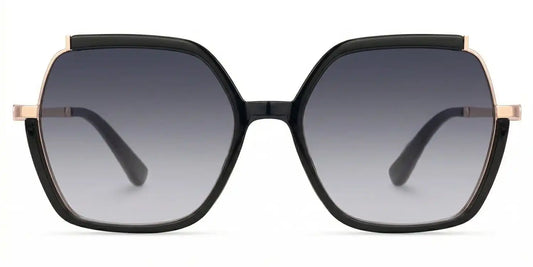 Alexia Black Square Sunglasses