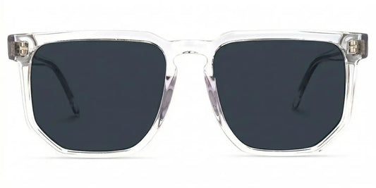 Matherne Clear Square Sunglasses