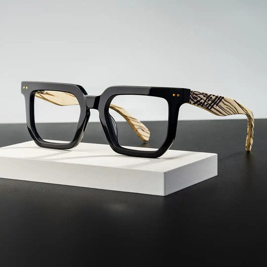 Shontay Black Square Glasses