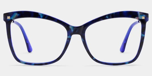 Isaebella Blue-Tortoise Butterfly Glasses