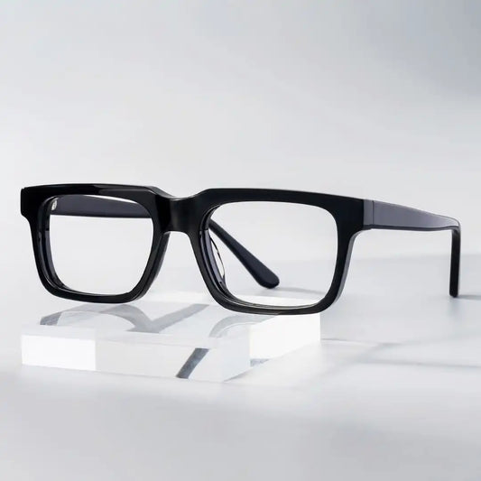 Larsen Black Rectangle Glasses