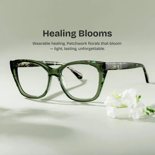 Maple Green Butterfly Glasses