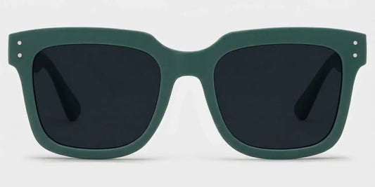 Liizbeett Green Square Sunglasses