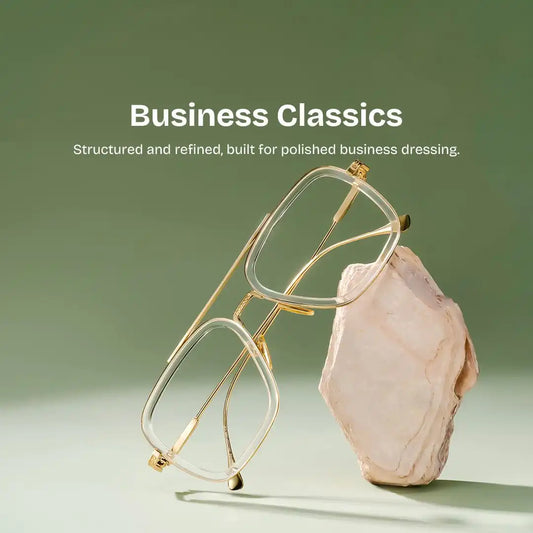 Gifford Clear Aviator Glasses
